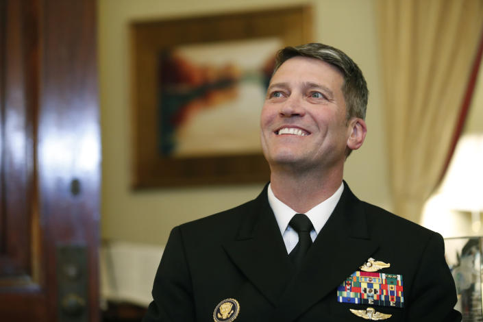 U.S. Navy Rear Admiral Ronny Jackson, M.D. on Capitol Hill in 2018 (Alex Brandon/AP)      