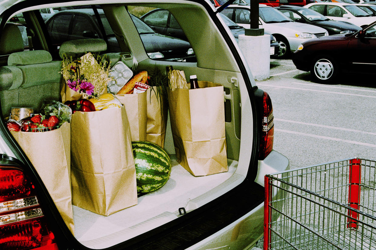 Groceries in back of car Getty Images/Paul Taylor