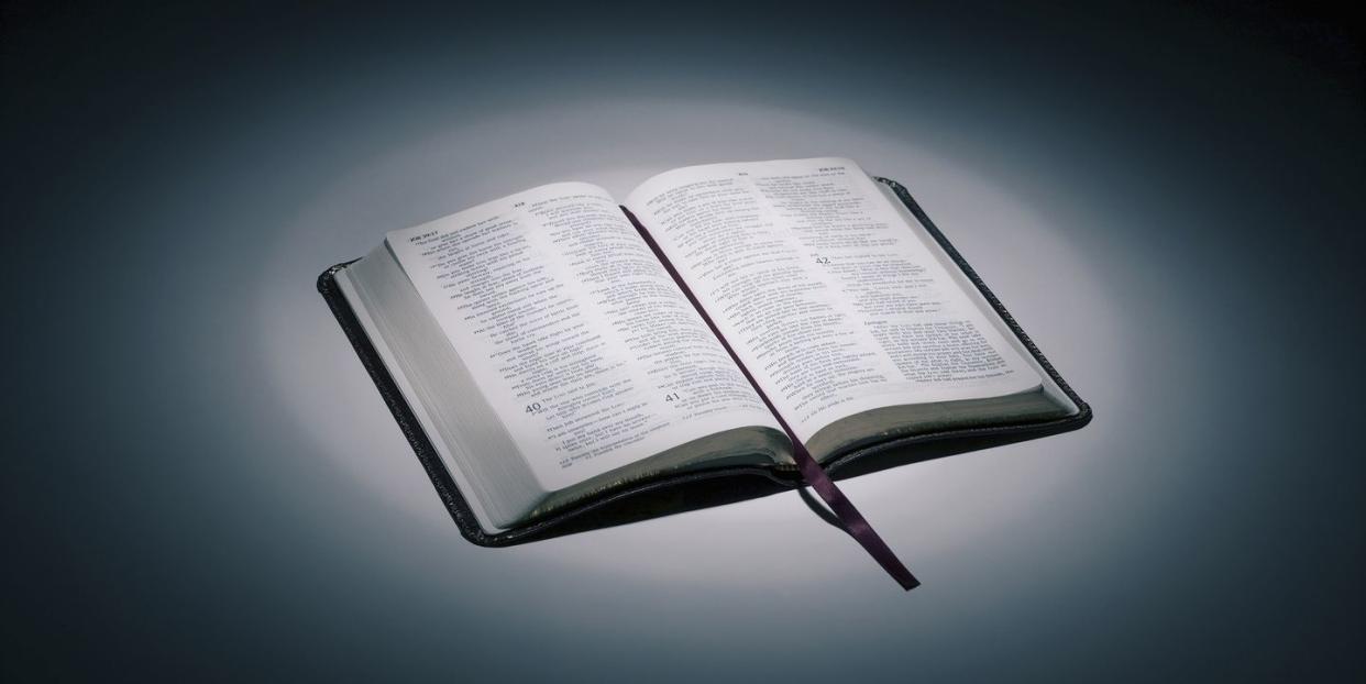 an open bible