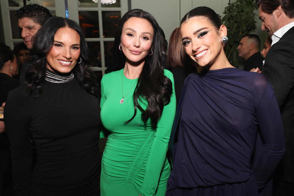 BEVERLY HILLS, CALIFORNIA - NOVEMBER 29: (L-R) Heidi D'Amelio, JWoww and Dixie D'Amelio attend Variety Women of Reality Presented by DirectTV at Spago on November 29, 2023 in Beverly Hills, California. (Photo by Amy Sussman/Variety via Getty Images)