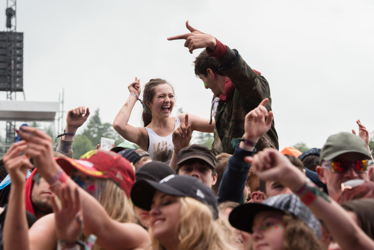 PERTH, SCOTLAND - JULY 10:  Atmosphere at T In The Park at Strathallan Castle on July 10, 2016 in Perth, Scotland.  (Photo by Carrie Davenport/Redferns)