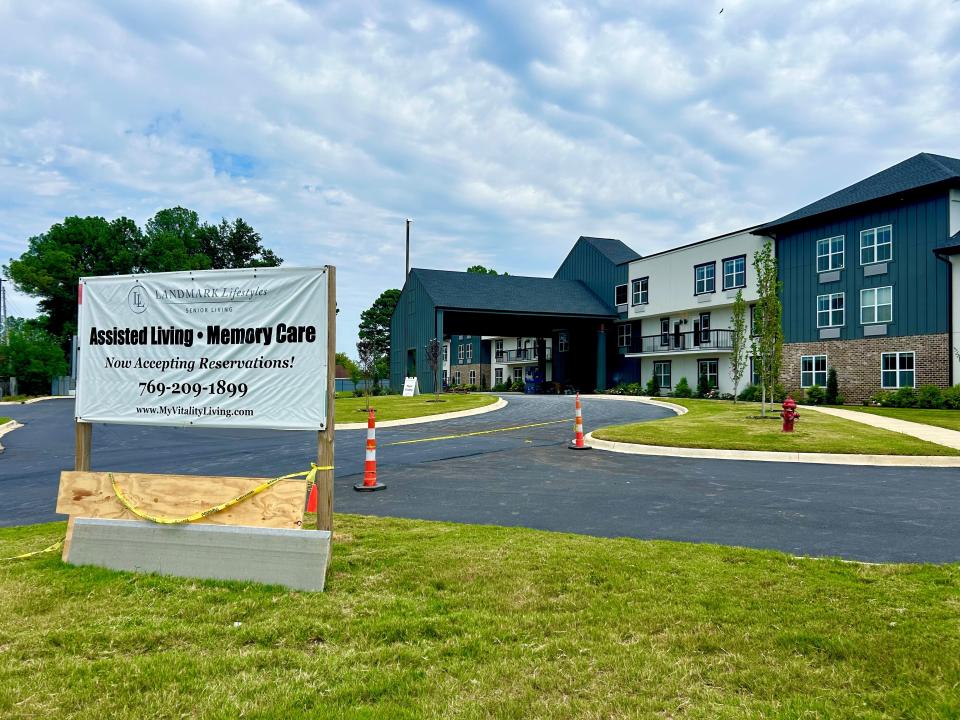 The $27 million, 108-unit Landmark Lifestyles facility is all but complete at 120 Dyess Road in Ridgeland on the site of the former Cabot Lodge hotel.