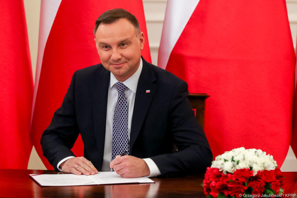 波蘭總統杜達（Andrzej Duda）。   圖：翻攝自波蘭總統府（資料照）