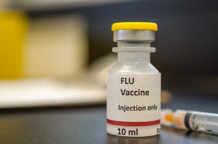 <span class="caption">Researchers are working on a universal flu vaccine that will protect against all strains of the virus.</span> <span class="attribution"><a class="link " href="https://www.shutterstock.com/download/confirm/789035842?src=KlR1ibiuZASC9I3iUasj2w-1-19&size=medium_jpg" rel="nofollow noopener" target="_blank" data-ylk="slk:Manjurul Haque/Shutterstock.com;elm:context_link;itc:0;sec:content-canvas">Manjurul Haque/Shutterstock.com</a></span>