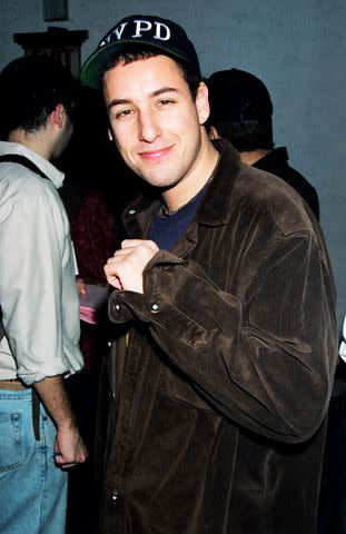 <p>Jeff Kravitz/FilmMagic</p> A young Adam Sandler