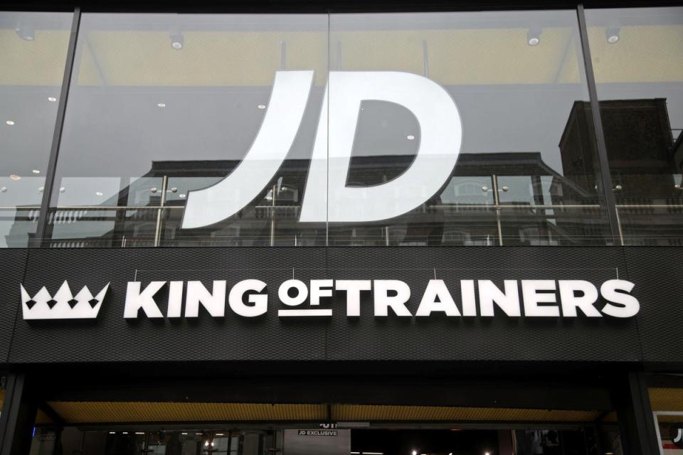 A branch of JD Sports on Oxford Street, central London. (Yui Mok/PA) (PA Archive)