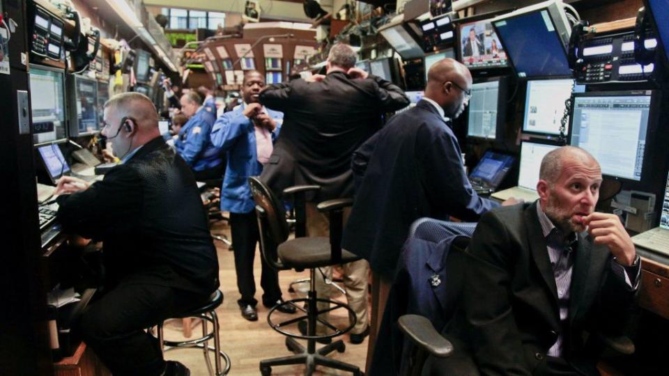 Traders at the New York Stock Exchange