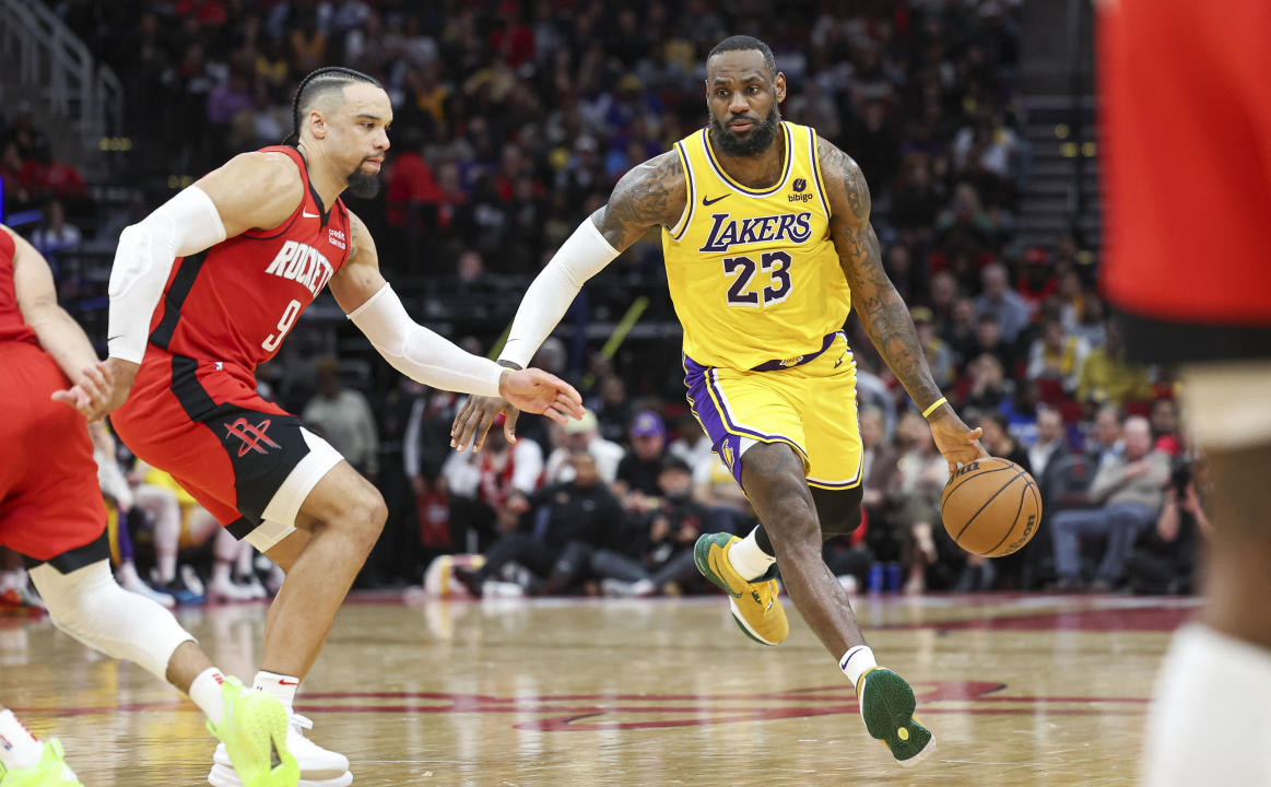 LeBron James在此戰15投9中、8罰中3進帳23分。（Troy Taormina-USA TODAY Sports）