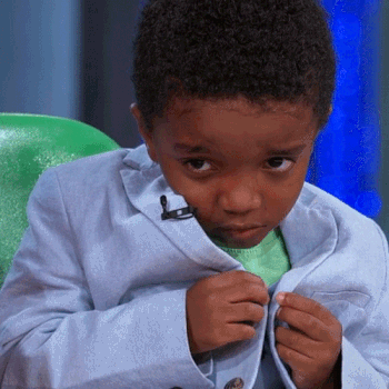 gif of little kid acting shy