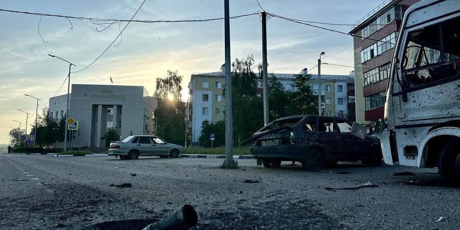 A drone dropped explosives on an enterprise in Shebekino