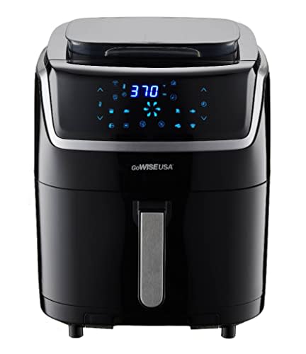 GoWISE USA 7-Quart Steam Air Fryer - with Touchscreen Display with 8 cooking presets + 100 Reci…