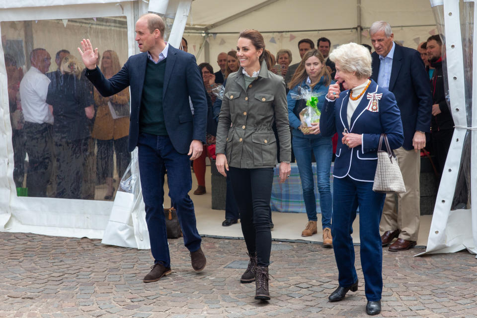 The royals greeted greeted the public in Keswick.  Photo: Getty Images 