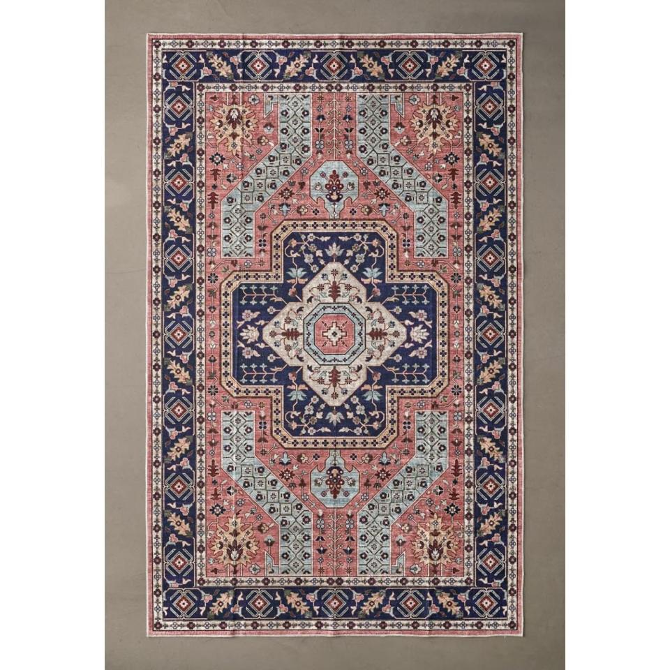 Ruby Printed Washable Rug