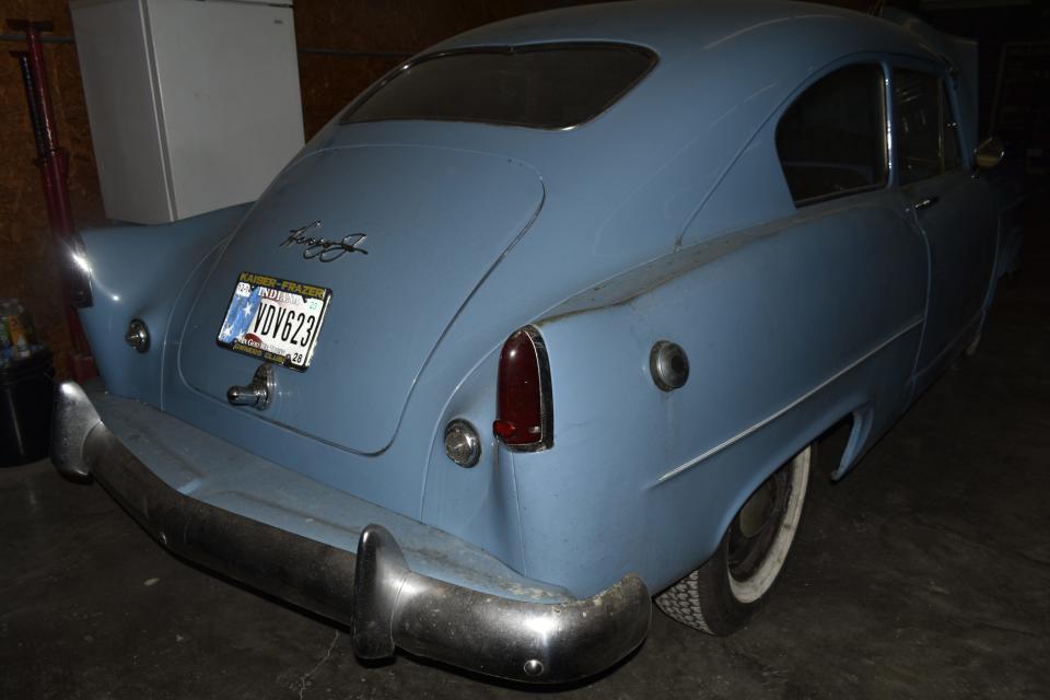 This 70-year-old Kaiser Henry J is at Gosport Auto Supply undergoing numerous repairs.