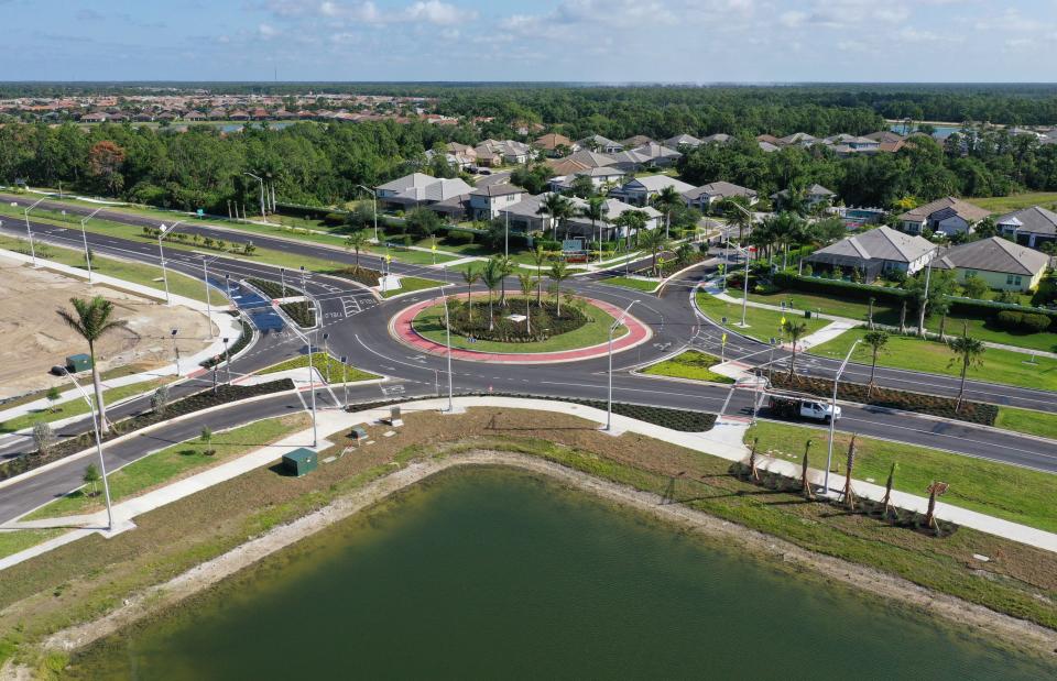 This new roundabout connects U.S. 41 with Mezzo Drive to the south and Tortuga Cay Drive, which is the main entrance to the Tortuga neighborhood to the north. Costco will open its new warehouse store at 11700 Mezzo Drive on June 5.