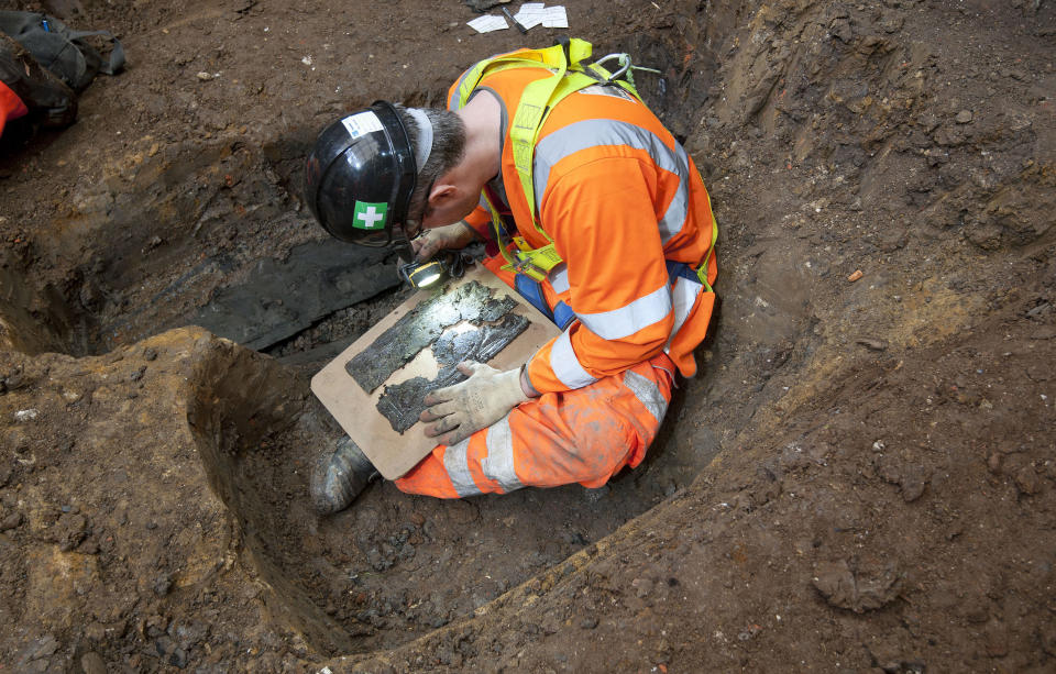 <em>Dig – archaeologists are investigating 10,000 years of British history along the route of HS2 (Picture: PA)</em>