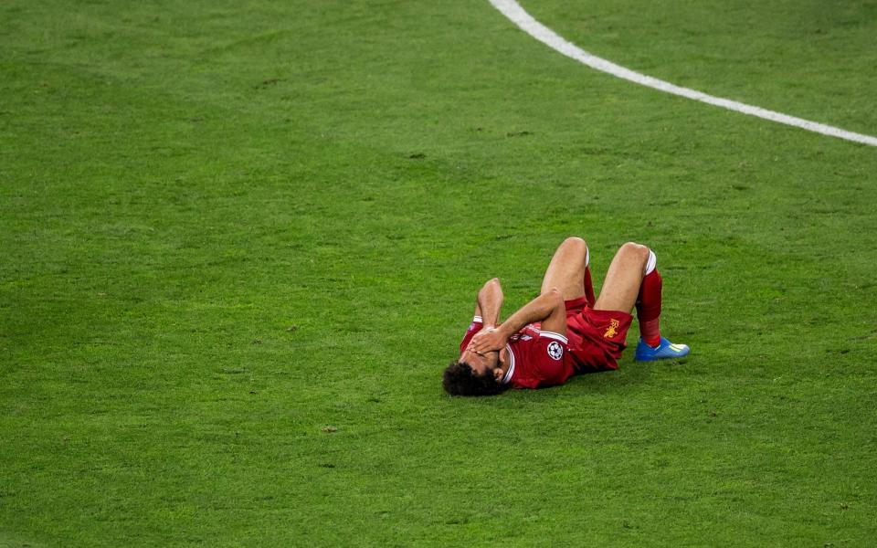 Salah was forced off just half an hour into the Champions League final in Kiev - UEFA