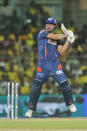 Lucknow Super Giants' Marcus Stoinis plays a shot during the Indian Premier League cricket match between Chennai Super Kings and Lucknow Super Giants in Chennai, India, Tuesday, April 23, 2024. (AP Photo/R.Parthiban)