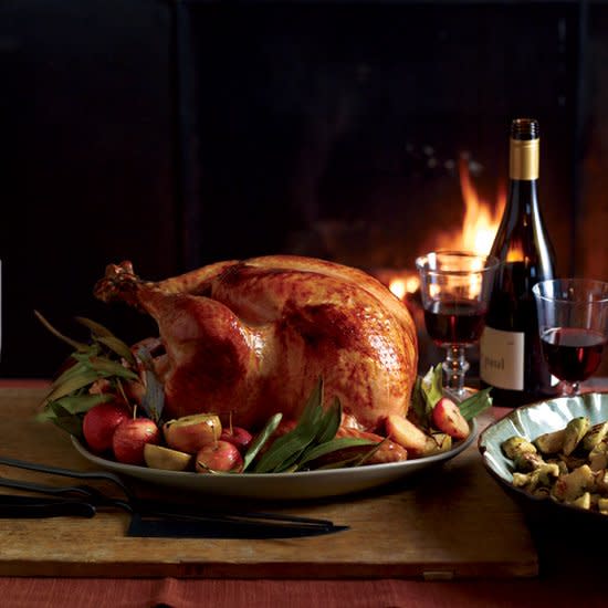 Cider-Glazed Turkey with Lager Gravy