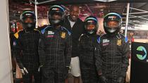 <p>Idris Elba hangs with young racers at the launch of his eponymous Speed Academy, powered by Total Karting Zero, at the 2022 SABIC London E-Prix race at ExCel on July 31.</p>