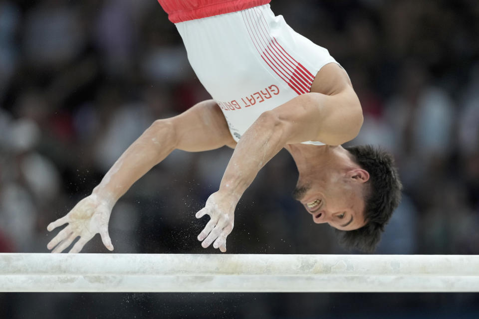 Japan’s Shinnosuke Oka wins men's Olympic allaround title. Defending