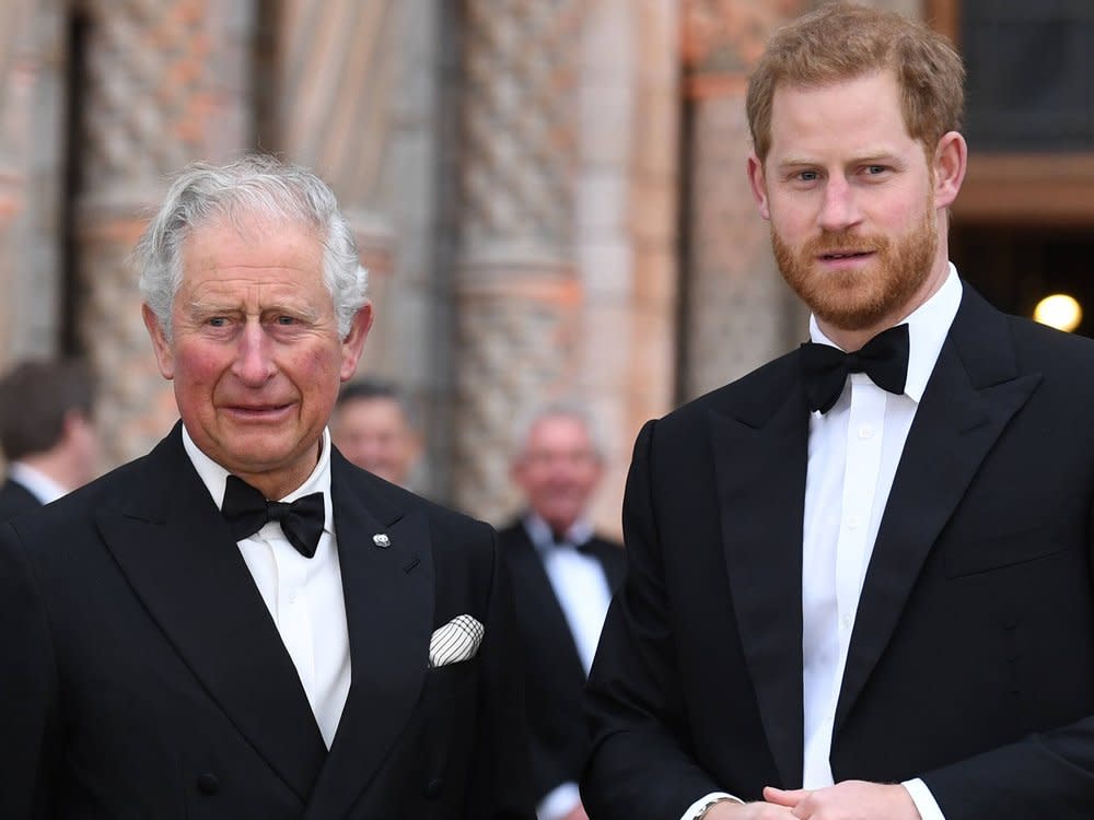 Darf Prinz Harry noch länger als Vertretung seines Vaters König Charles fungieren? (Bild: imago images/PA Images)