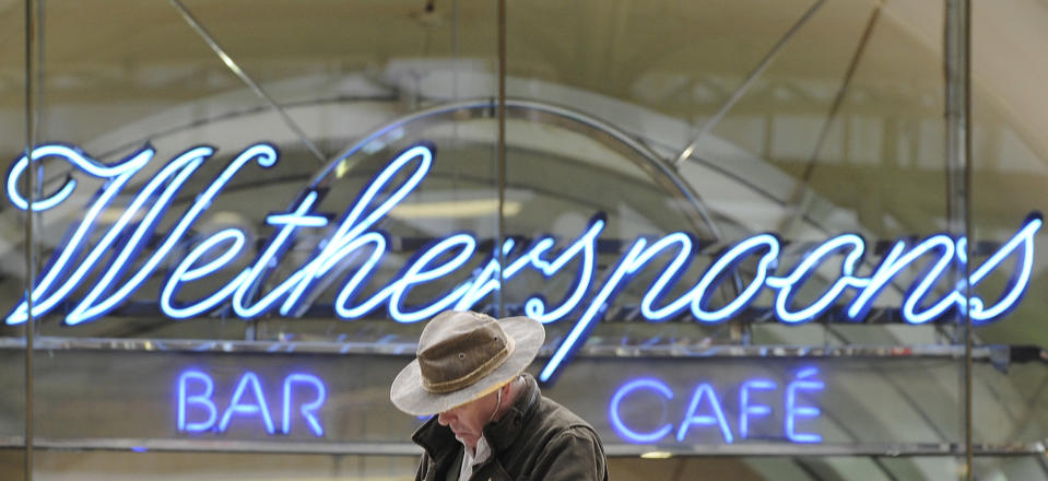 A Wetherspoon's bar in central London. Photo: Toby Melville/Reuters