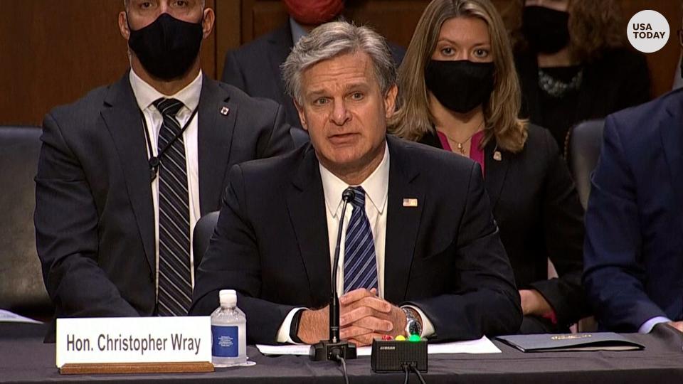 FBI Director Chris Wray apologized to the four gymnasts who testified and called the inactions of the agency's employees "totally unacceptable.”