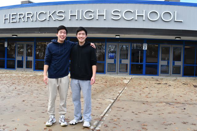 <p>Courtesy Herricks Public Schools</p> Devon and Dylan Lee.