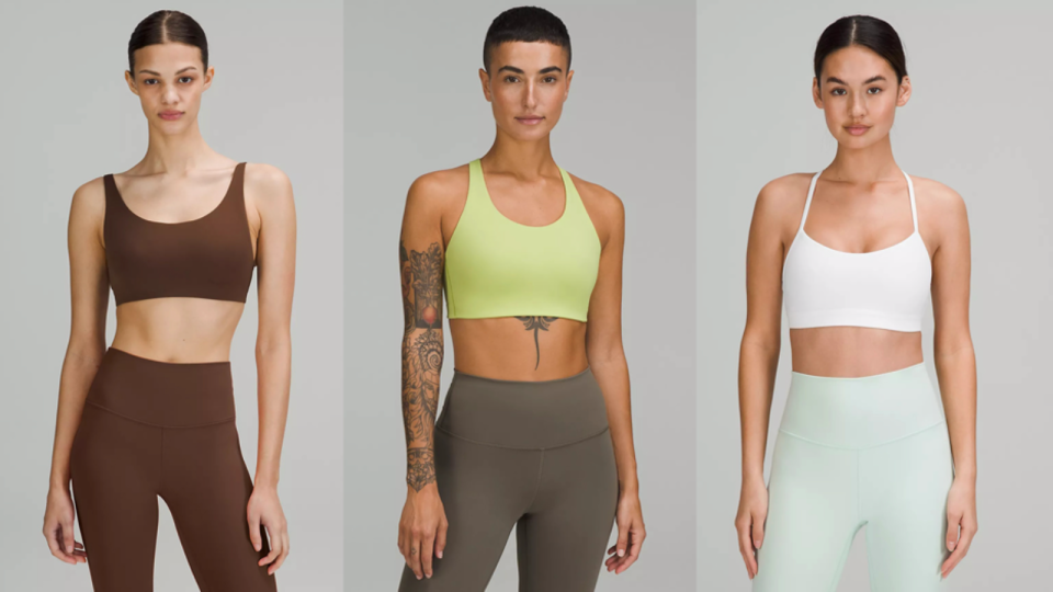 lululemon Cyber Monday: Shop best-selling sports bras in various sizes.