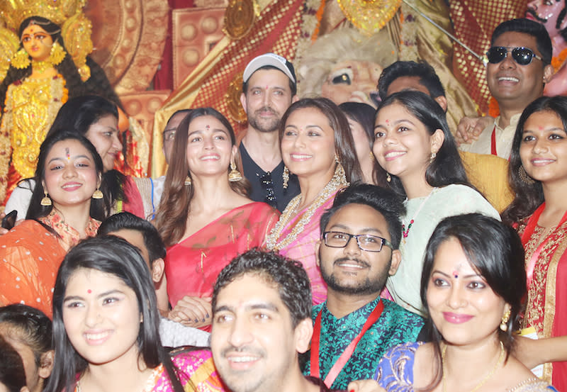 Celebs spotted at Durga Puja