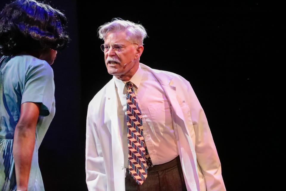 Larry Alexander plays a ruthless doctor who has a relationship with Catara Brae as the title character in the original musical “Ruby” at Westcoast Black Theatre Troupe.