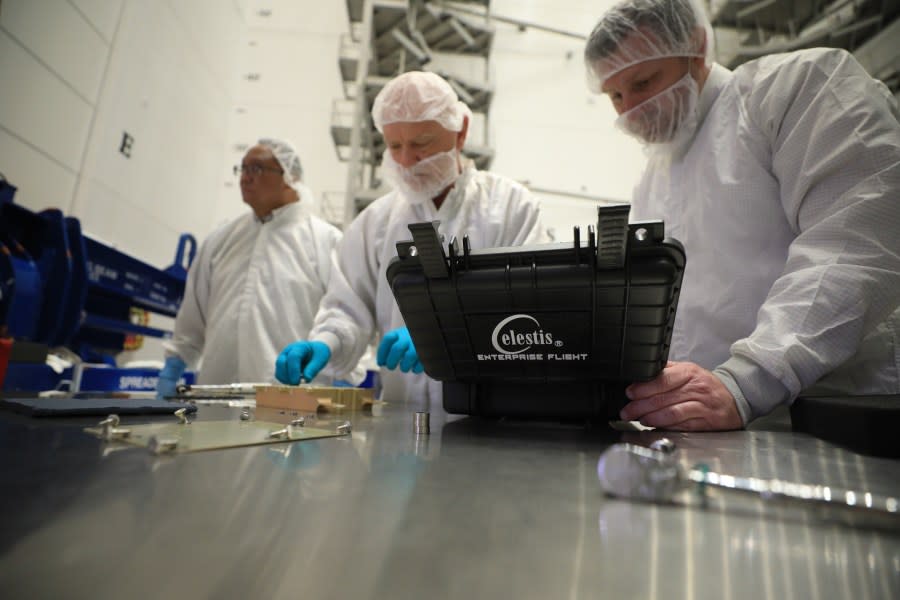 Preparations ahead of the “Enterprise Flight.” (Photos provided by: ULA/Celestis, Inc.)