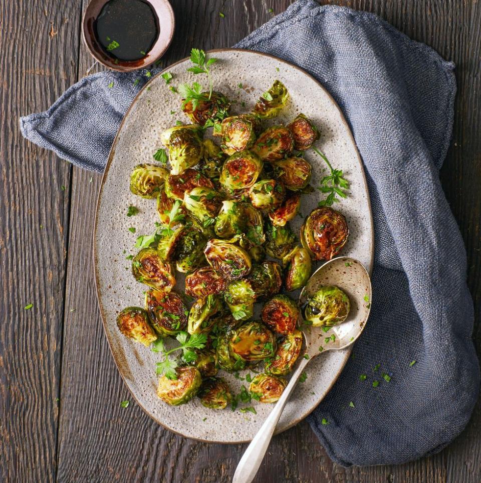 Air Fryer Sweet and Sour Brussels Sprouts