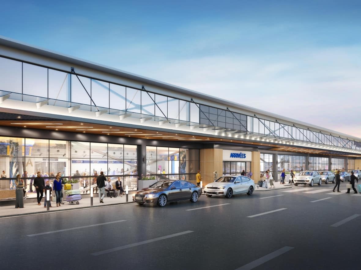 Saint-Hubert Airport says the new terminal will help turn the area into 'a true aeronautical hub.' (Submitted by Saint-Hubert Airport - image credit)