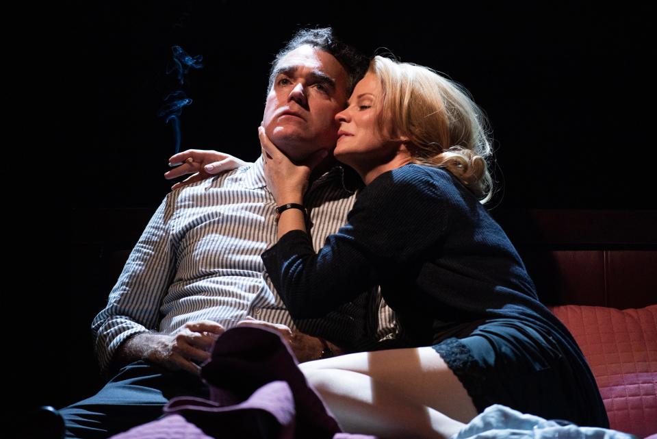 Kelli O'Hara and Brian d'Arcy James perform in the Broadway musical "Days of Wine and Roses," with lyrics and music written by part-time Vermont resident Adam Guettel.