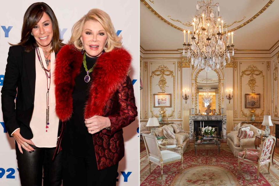 <p>Noam Galai/WireImage; Dolly Lenz Real Estate</p> Melissa and Joan Rivers, Joan River