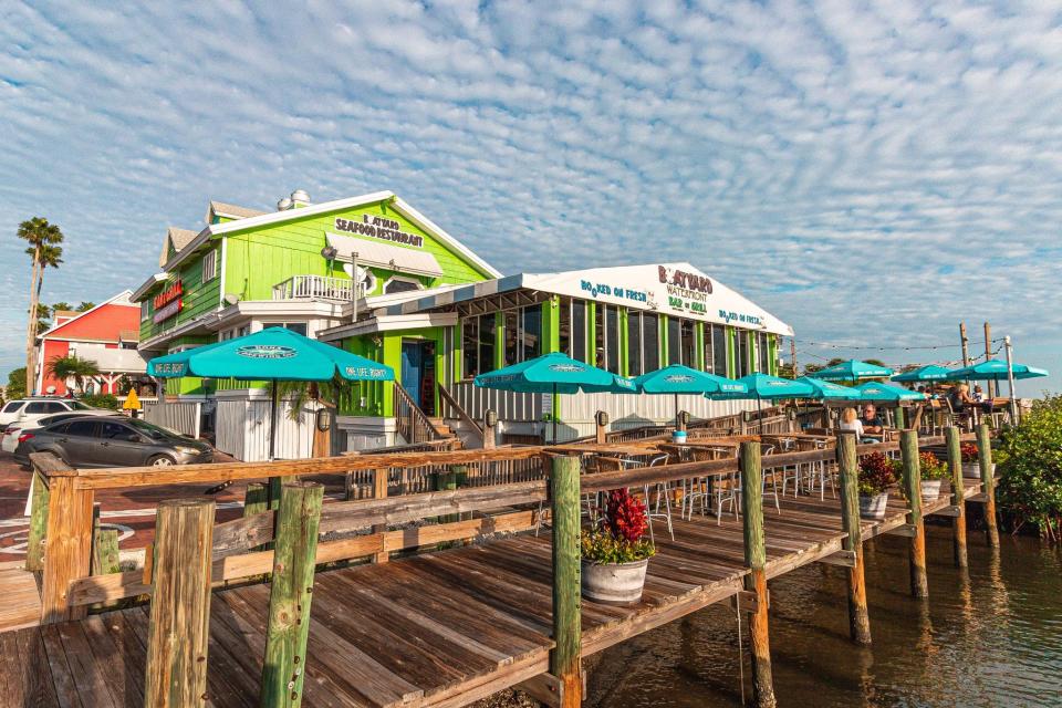 The Boatyard Waterfront Bar and Grill is at 1500 Stickney Point Road in Sarasota on the Intracoastal Waterway.