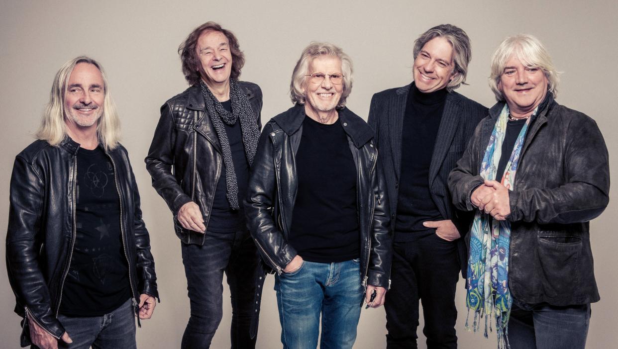 British psychedelic pop band The Zombies will perform at Brown County Music Center. The members shown here are, left to right, Tom Tooney, Colin Blunstone, Rod Argent, Keith Airey and Steve Rodford.