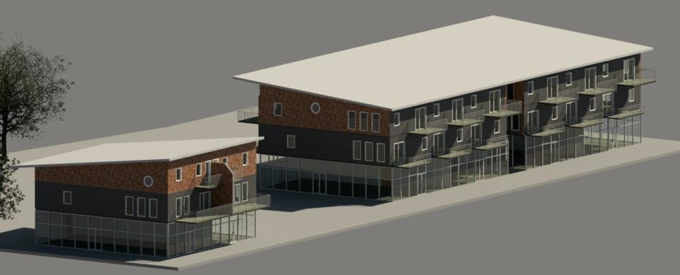 Conceptual plans for a new development, including 14 residential units and 8,500 square feet of commercial space, have been proposed for 1805 Adams and 1812 Washington streets in Wilmington.