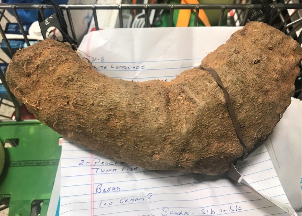 The ñame or Jamaican yam is a tuber. It has a very high starch content, and wouldn't be very good for a low-carb diet. But it is full of vitamins and minerals, and quite nutritious as a peeled, cooked vegetable.