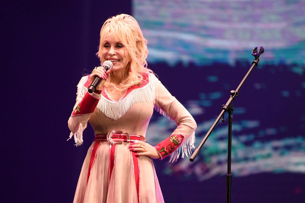 Dolly Parton welcomed season pass holders and media members to Dollywood during opening day ceremonies on March 8 in Pigeon Forge.