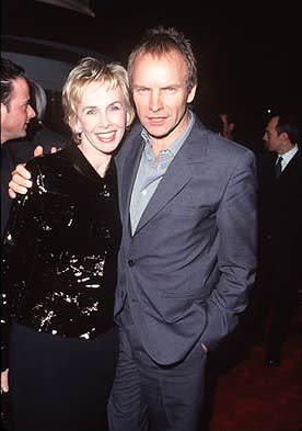 Sting and his wife at the premiere of Gramercy's Lock, Stock and Two Smoking Barrels