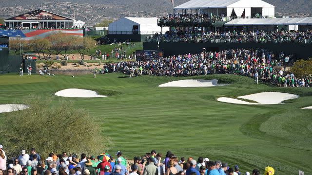 The 17th at the Phoenix Open. Image: Getty