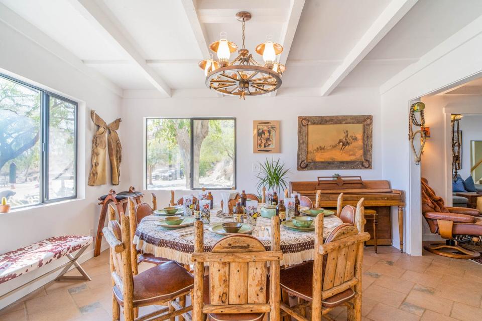 The dining room at Rancho Contento