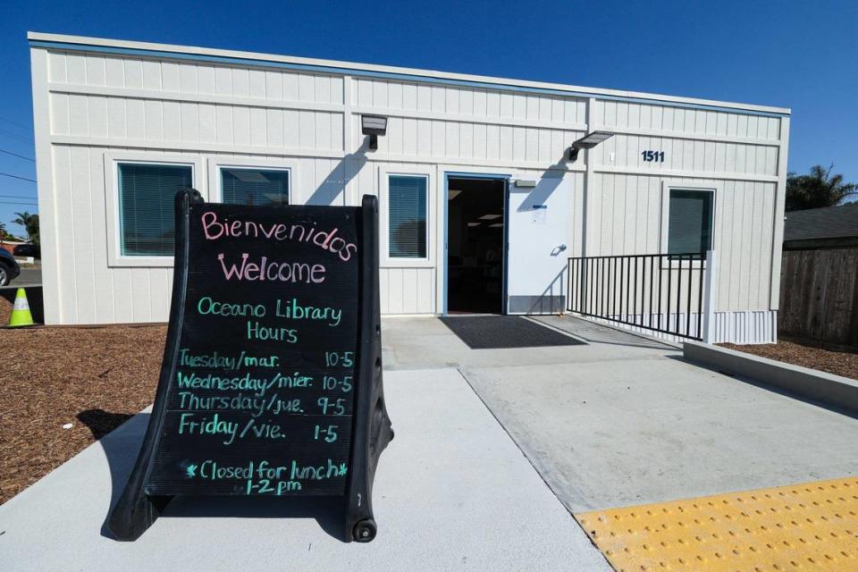 Oceano has a new library near the community center and elementary school on 19th Street seen here Oct. 4, 2023.