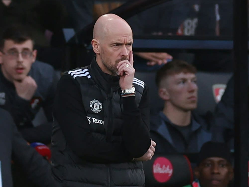 United Teammanager Erik ten Hag (ADRIAN DENNIS)