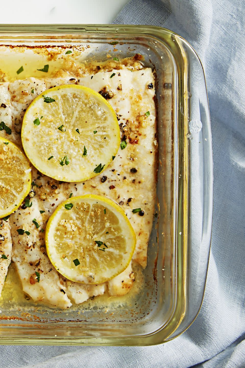 Lemon-Herb Baked Flounder