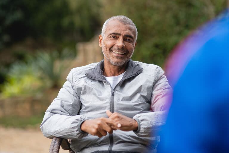 La sonrisa del Chapulín Romario, que hoy, a los 58 años, es protagonista de un documental sobre su vida.