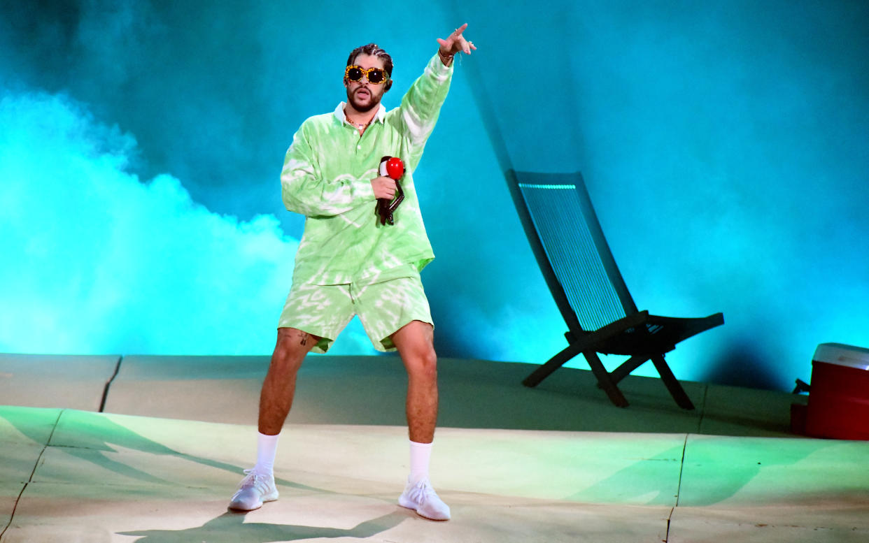 Bad Bunny durante Camping World Stadium 2022 en Orlando, Florida. (Photo by Gerardo Mora/Getty Images)